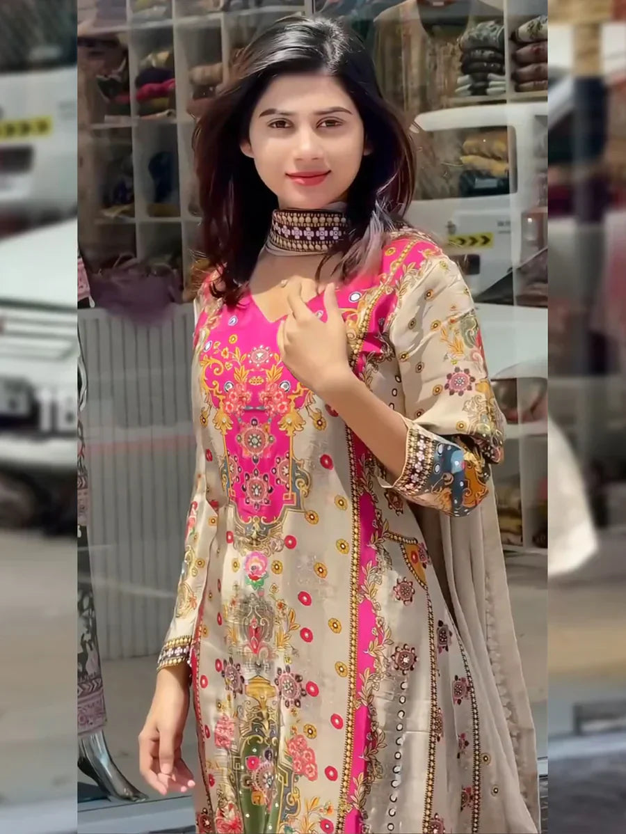 Mannat-Heavy Fancy Pair With Dupatta set